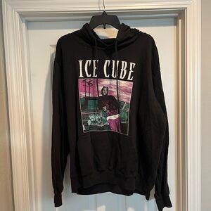 Black Graphic Hoodie